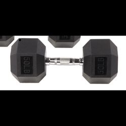 BalanceForm Hex Single 50lb Dumbbell