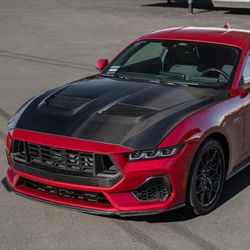 Hoods Mustang Ford GTD style vented Carbon Fiber Hood 2024 2025 2026 24 25 26 Liquidation Sale 