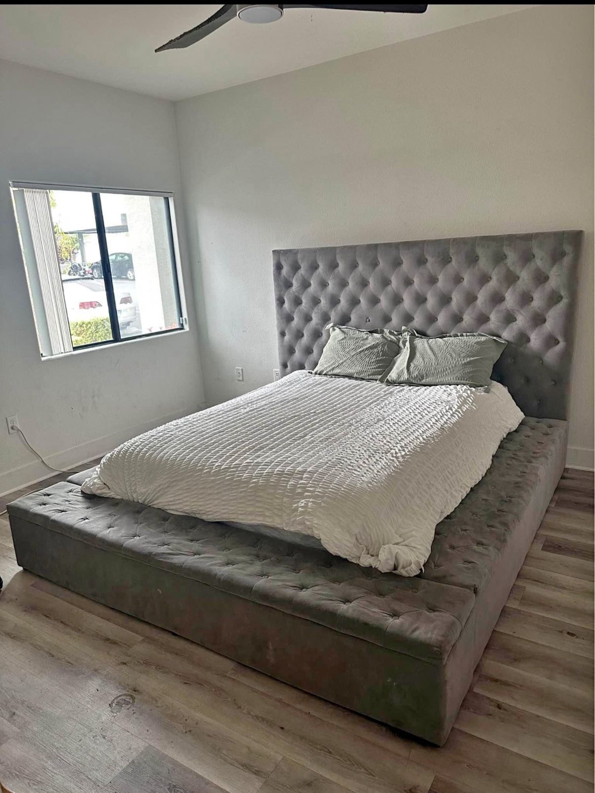 Queen Bed w/ Storage + Optional Mattress β $400 OBO