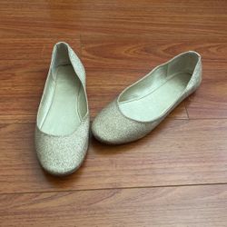 Gold Glitter Flats Women’s Size 7