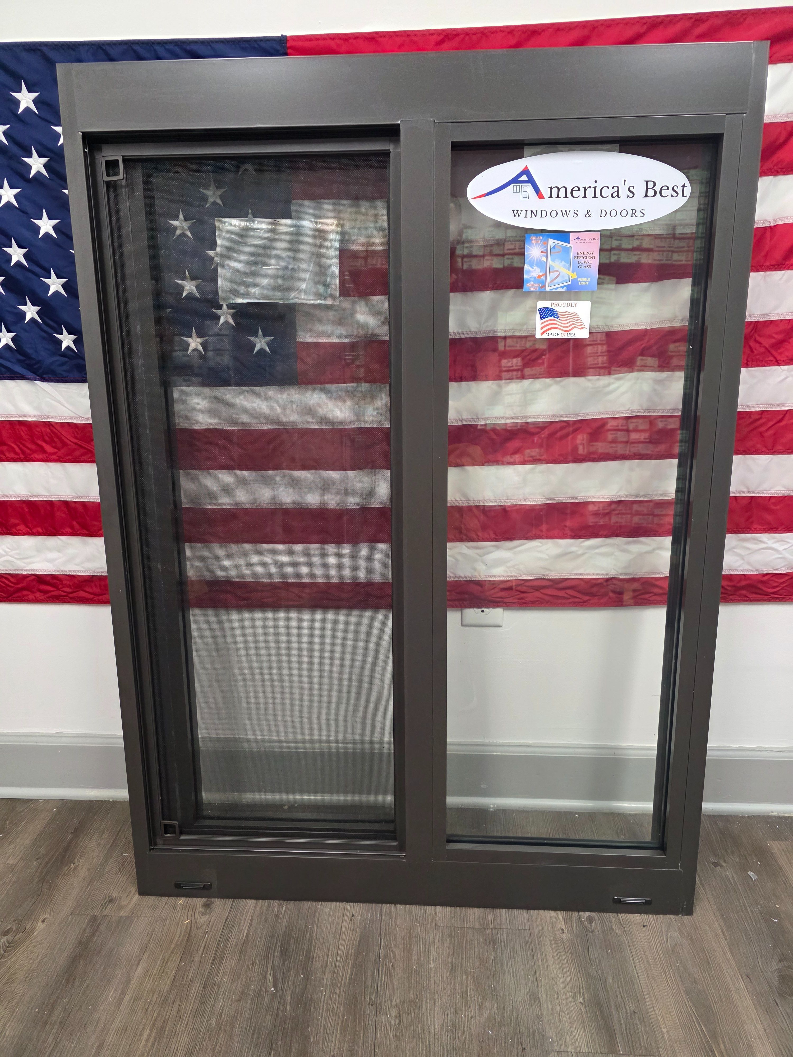 37 x 50 Bronze Sliding Window