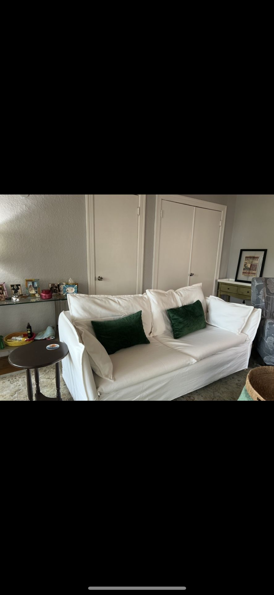 IKEA 3 Seat Couch With 2 Slipcovers