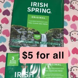 Irish Spring Bar Soap 3ct Each 