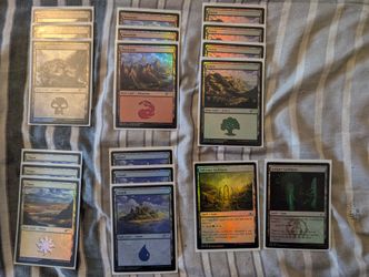 MTG magic Foil lands/Special Lands, Artifacts Etc Lot