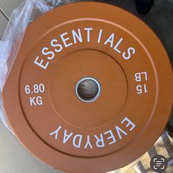 Brand New 15 Pound Set Up To Bumper Weights
