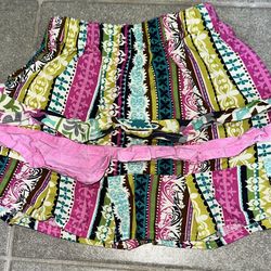 3T Colorful Ruffled Skirt