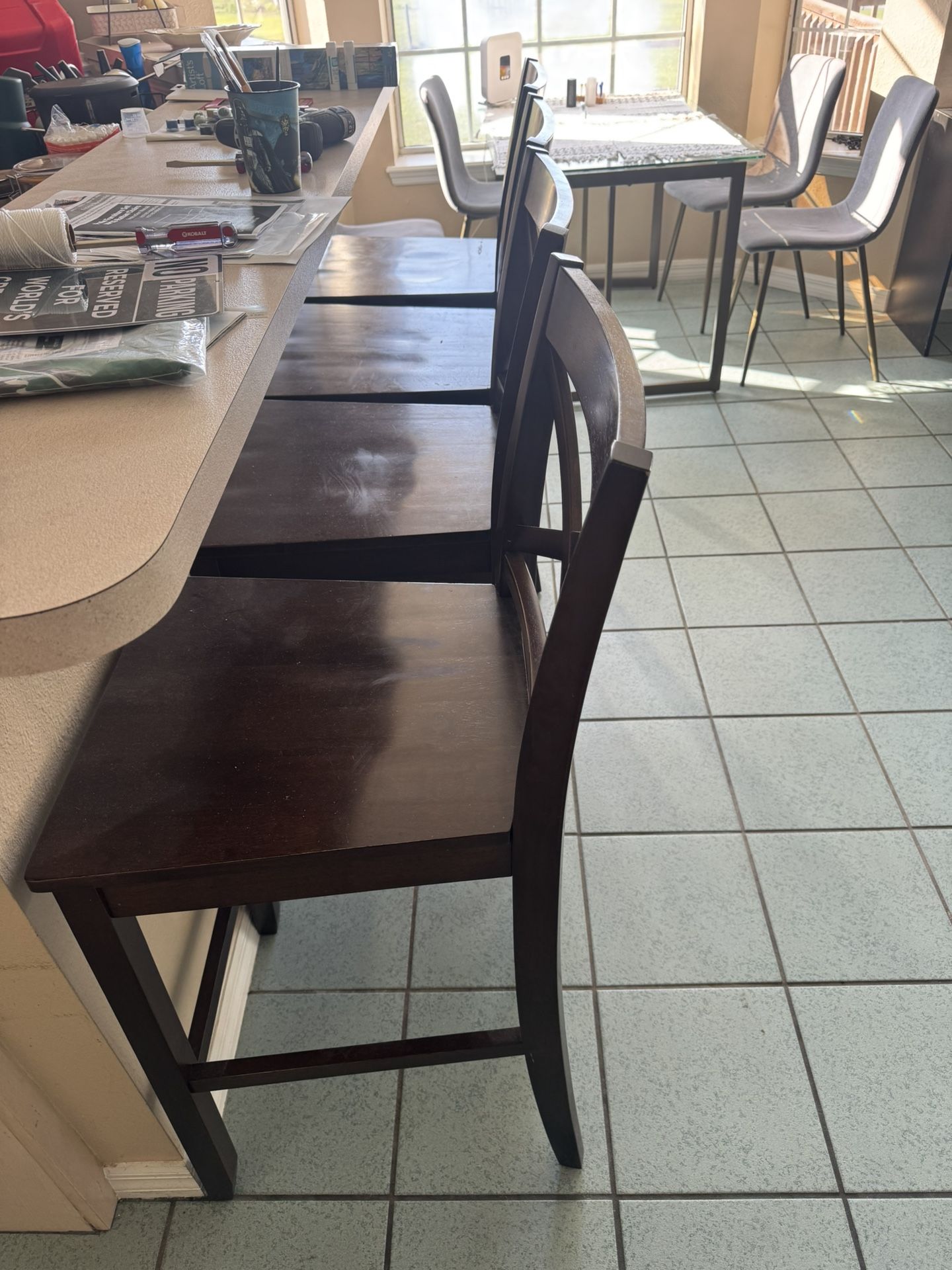 4 Bar Height Bar Stools