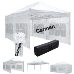 10x20' Easy Pop Up Canopy 420D Folding Tent Wedding Party Outdoor w/ Removable Sidewall 