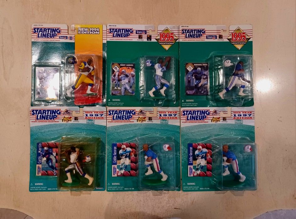 NFL FOOTBALL π HALL OF FAMER VINTAGE STARTING LINEUPS FIGURE FACTORY SEALED / ANY 2 FOR $10 TODAY ONLY PICKED UP