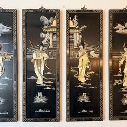 Price Drop - Vintage Chinese Wall Art - Mother of Pearl