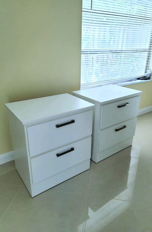 NEW TWO NIGHTSTANDS ASSEMBLED