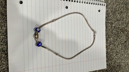 Pandora necklace chain with 3 charms