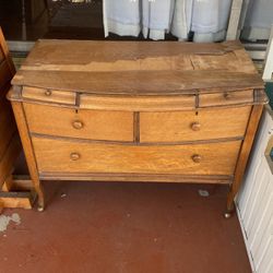 Antique Desk Tiger Oak. Needs Restoring 