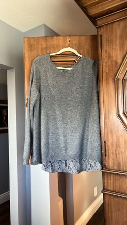 Cozy A-lined Sweater With Lace Lining