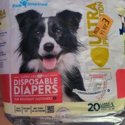 Doggy Diapers *Size L* 20 diapers* $10*