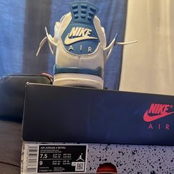 Jordan 4 military blues 7.5