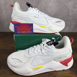 NEW Puma RS-X Trophy x Scuderia Ferrari White Rosso Corsa Size 9.5 370581-01 Men’s Racing Shoes OG Rare