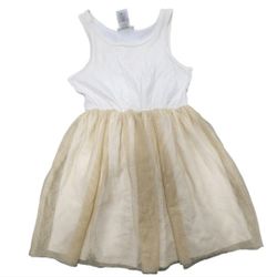 Bonnie Jean Size 12 Gold Shimmer Tulle Bottom Skirt