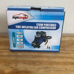 120w Portable Tire Inflator/ Air Compressor