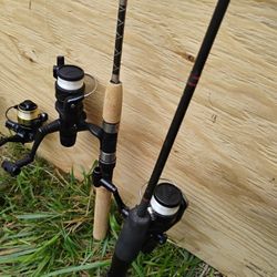 Five Spinning Rod Fishing Rod Reel Combo Set