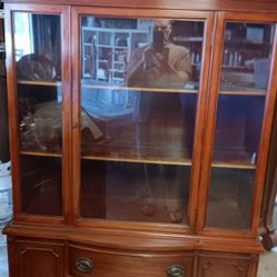 Hardwood Vintage Hutch 