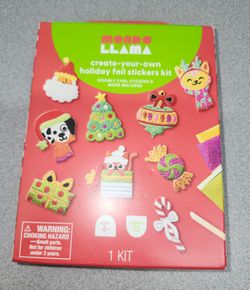 Mondo Llama Holiday Foil Stickers Kit