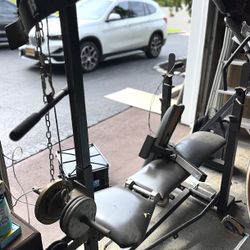 Workout bench & weights for sale $175.00