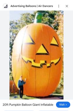 20 ft pumkin blow up