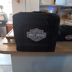 HARLEY DAVIDSON BBQ PIT WITH CASE NEVER USED