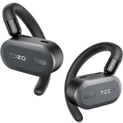 True Open Ear Wireless Headphones Lightweight with Multi-Angle Adjustment, Bluetooth 5.3 Earbuds with Dual-Axis Design for Long-Lasting Comfort, Cryst