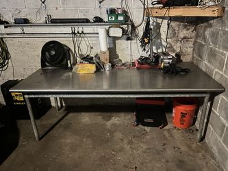 Stainless Steel Commercial Table 2 Tier