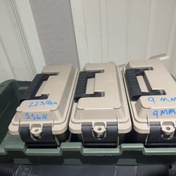 Ammo Boxes With Tray Holder