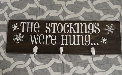 Christmas Stocking Sign/holder