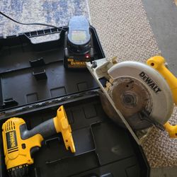 Dewalt Drill and 6 1/4 Saw