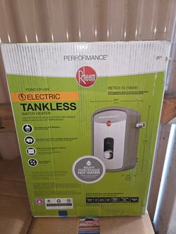 RHEEM Retex 13 kw Electric Tankless Water Heater Brand New (Price Is Firm)
