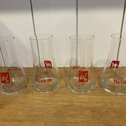 5 Vintage 7UP Glasses
