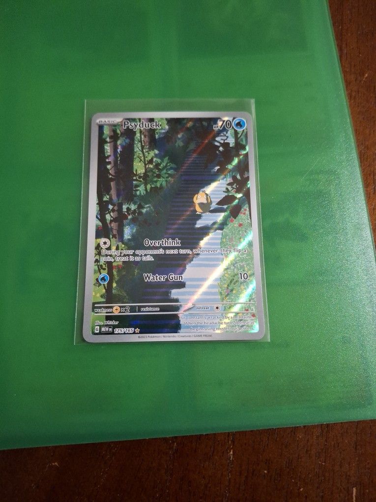 Psyduck Full Art Pokemon Card From 151 Set
