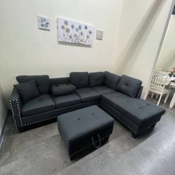 Brand New Sectional Sofa With Ottoman Brand New
