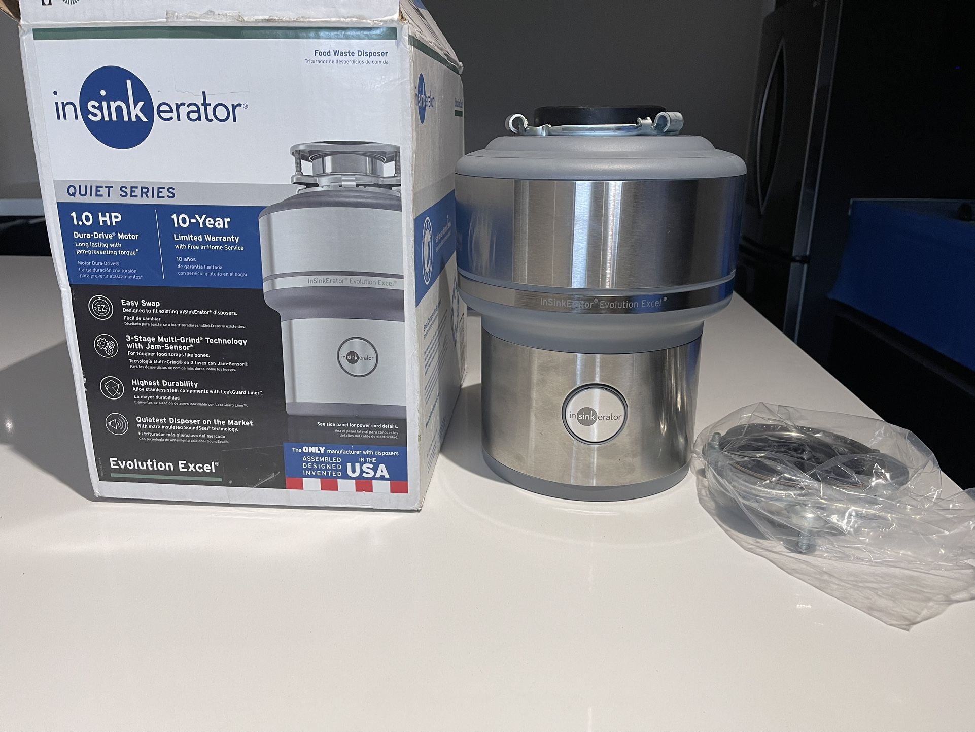 Garbage Disposal InSinkErator Garbage Disposal, Evolution Excel, Quiet Series, 1.0 HP Continuous