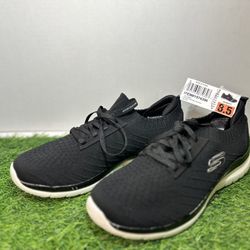 Skechers Women's Bountiful Memory Foam Sneaker Shoes Black Size 8.5 W 