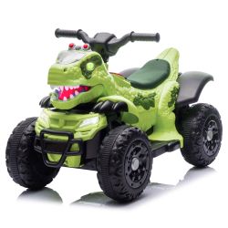 Track Seven 12V Ride-On ATV, Dinosaur Shape Electric Car, 2WD, Music, Bluetooth, Power Display, Indoor& Outdoor Ride-On Toy Car for Boys Girls Age 2+,