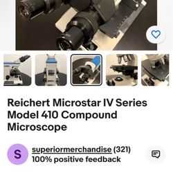 Microscope Microstar IV reichert model 410