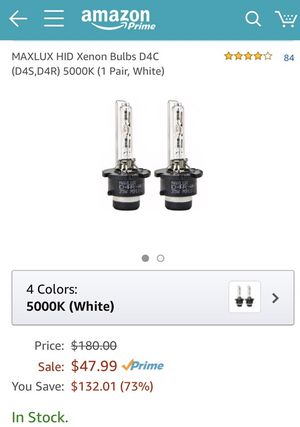 1 Pair MAXLUX HID Xenon Bulbs D4C D4S,D4R