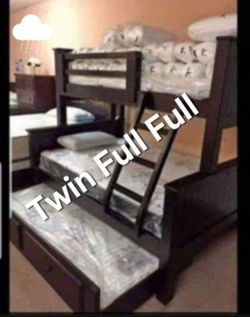 Bunk Beds Twin Full Full Pinewood Colors ****Madera 100%****