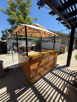 Custom patio burned finish