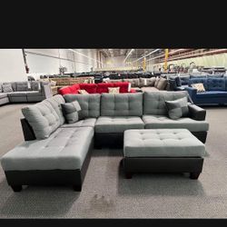 Sectional Sofa With Ottoman 