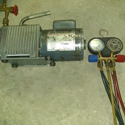 Vacuum Pump & Guages