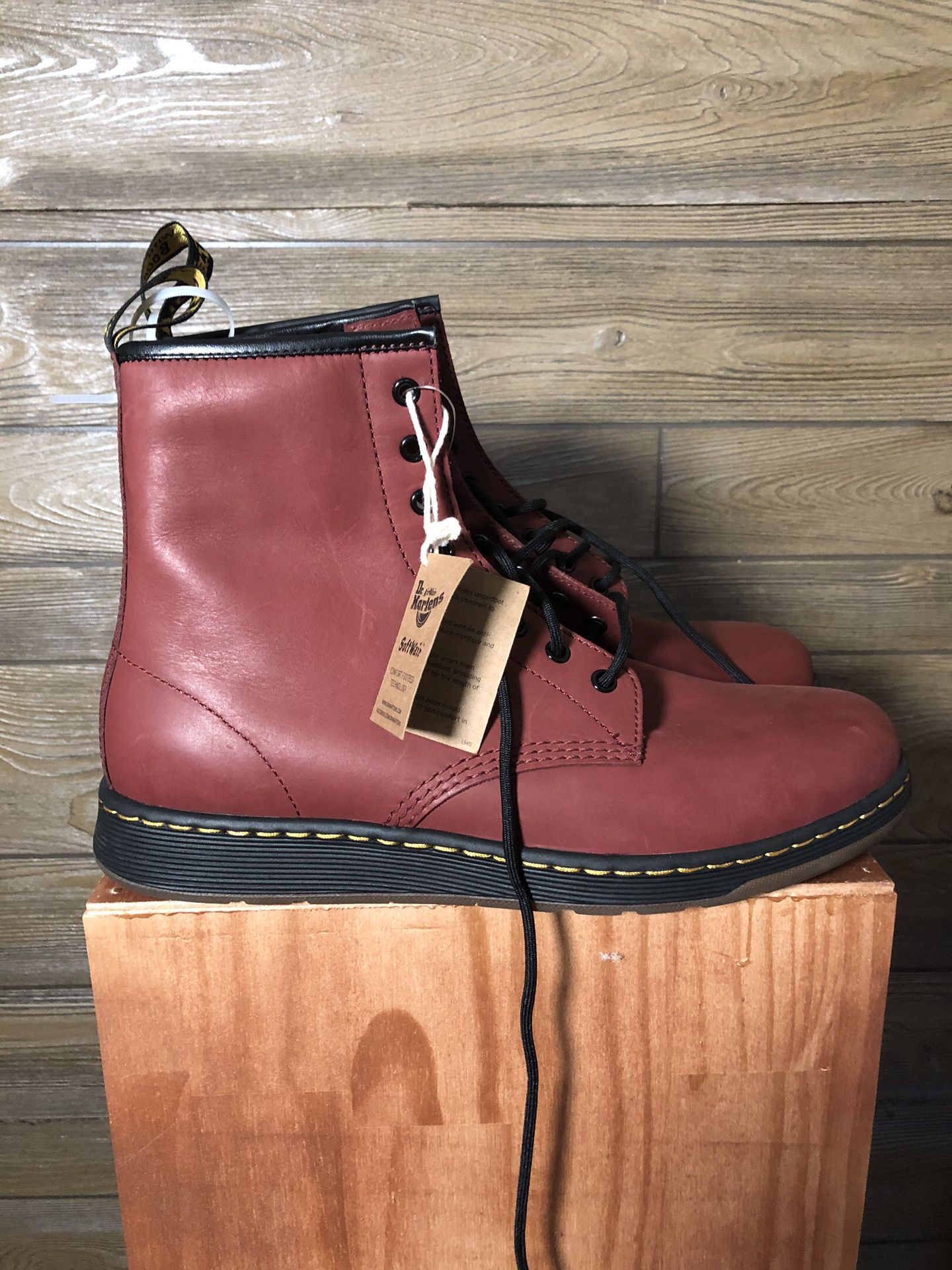 Dr Martens Red Boots Soft Wair size 13