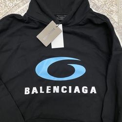 Balenciaga Hoodie Black Loop Sport 