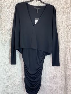 BCBG Black Drape Dress "XSmall ” MSRP$178